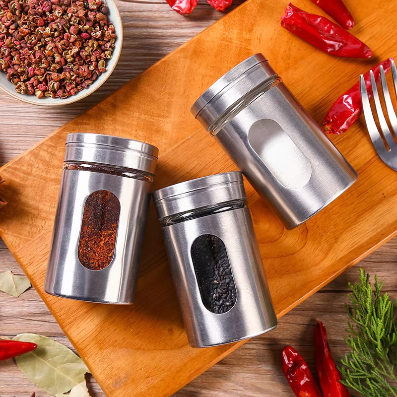 Wholesale 80ml 150ml 180ml 200ml 250ml salt shaker glass spice jar in bulk