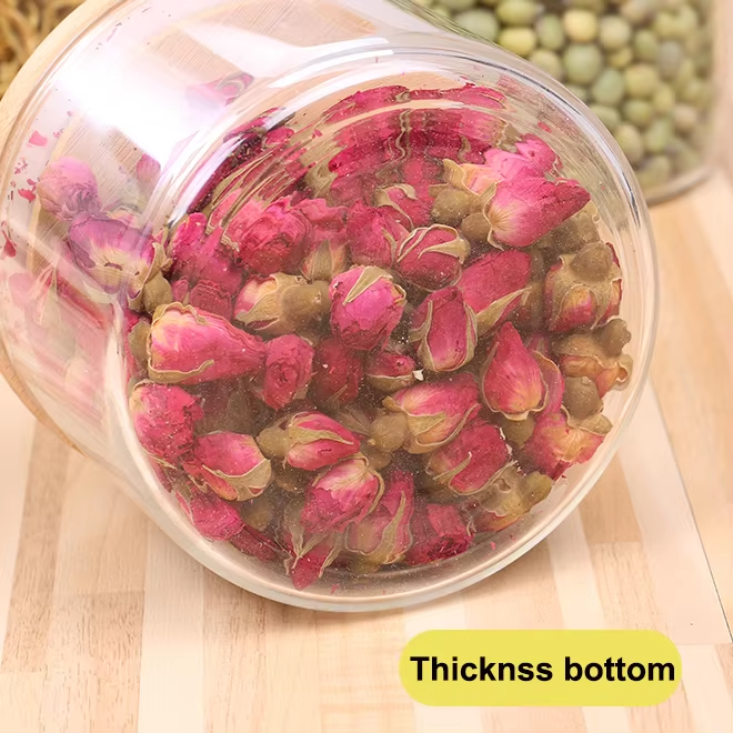 Cheap high borosilicate glass storage containers and bottles for food