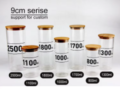 Cheap high borosilicate glass storage containers and bottles for food