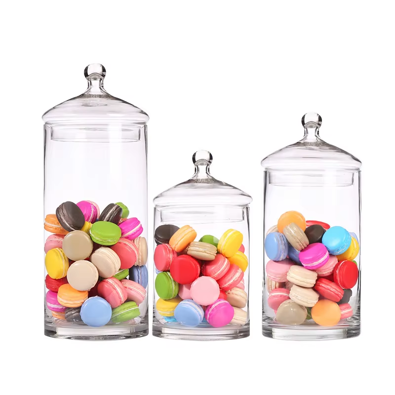 Hot Selling Home Goods Glass Lid Glass Clear Storage Jars for Tea Leaf Coffee Bins 4.2L
