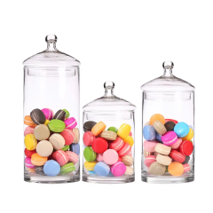 Hot Selling Home Goods Glass Lid Glass Clear Storage Jars for Tea Leaf Coffee Bins 4.2L