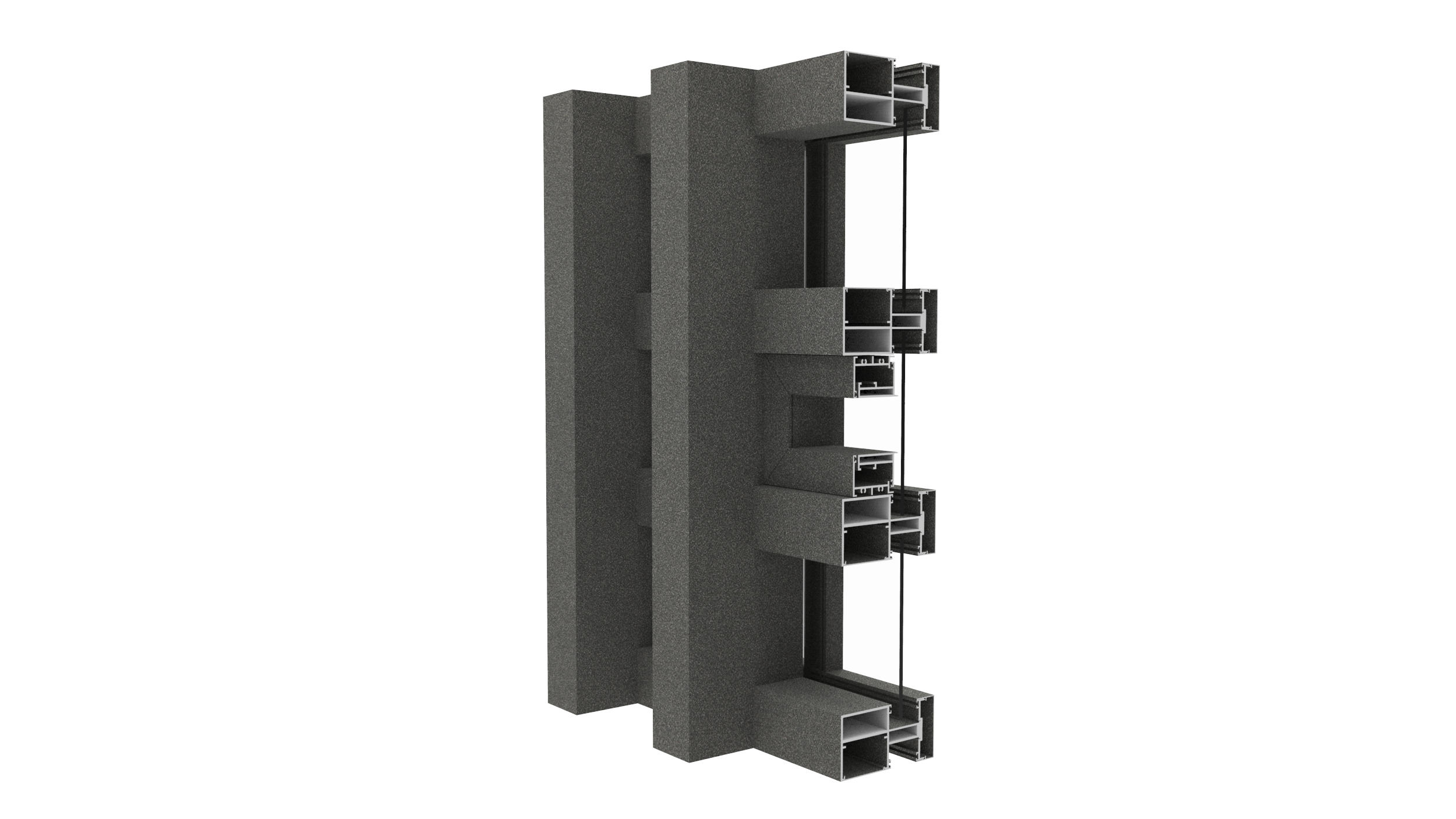 Q190B Series Curtain Wall Profile