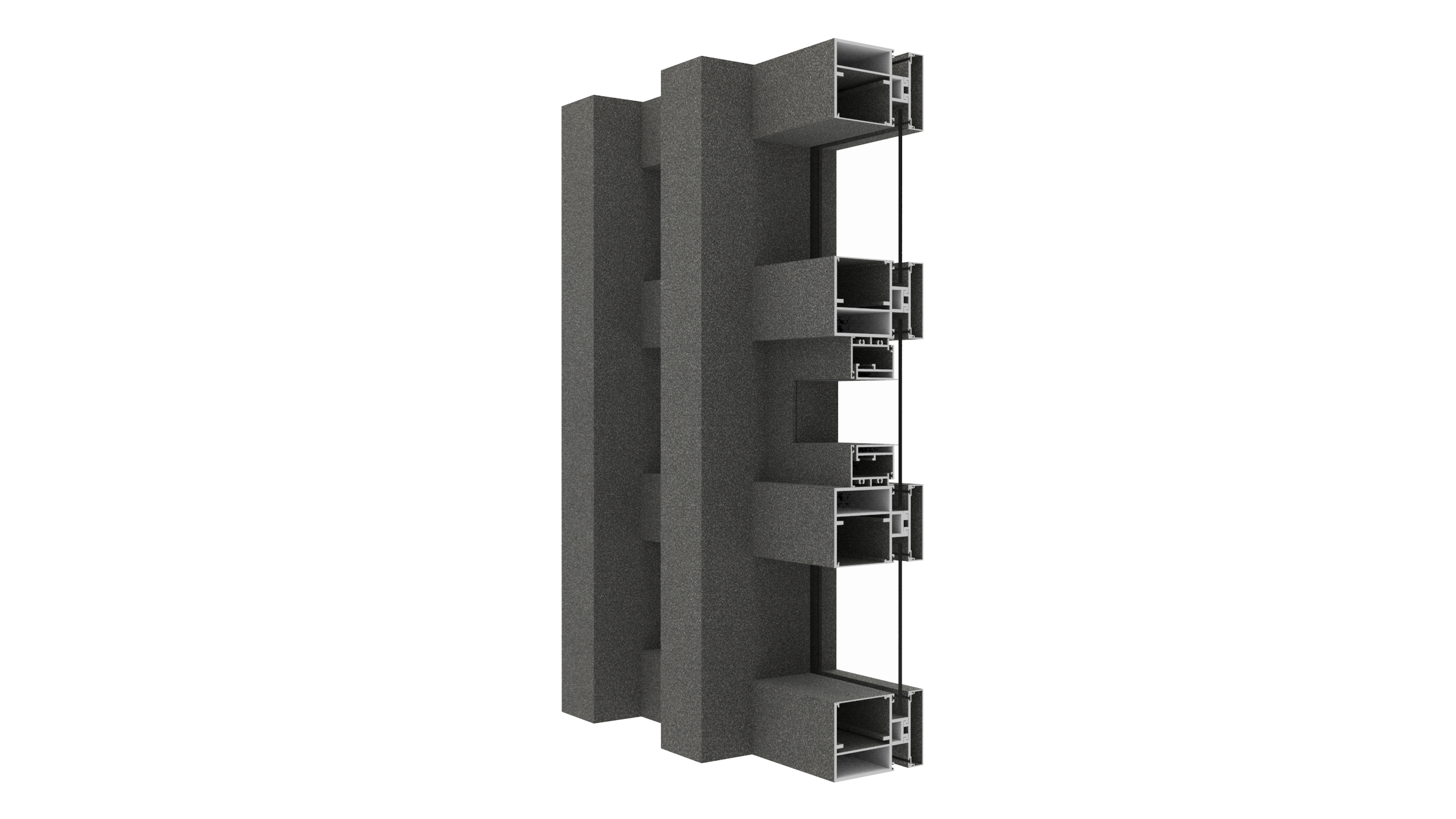 Q155C Series Curtain Wall Profile