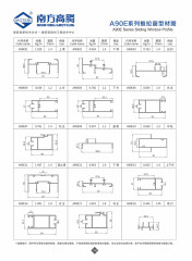 A90E Series Sliding Window Profile