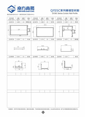 Q155C Series Curtain Wall Profile