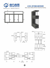 A90L Series Sliding Window Assembly Drawing