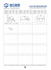 A90H Series Sliding Window Profile