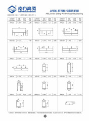 A90L Series Sliding Window Assembly Drawing