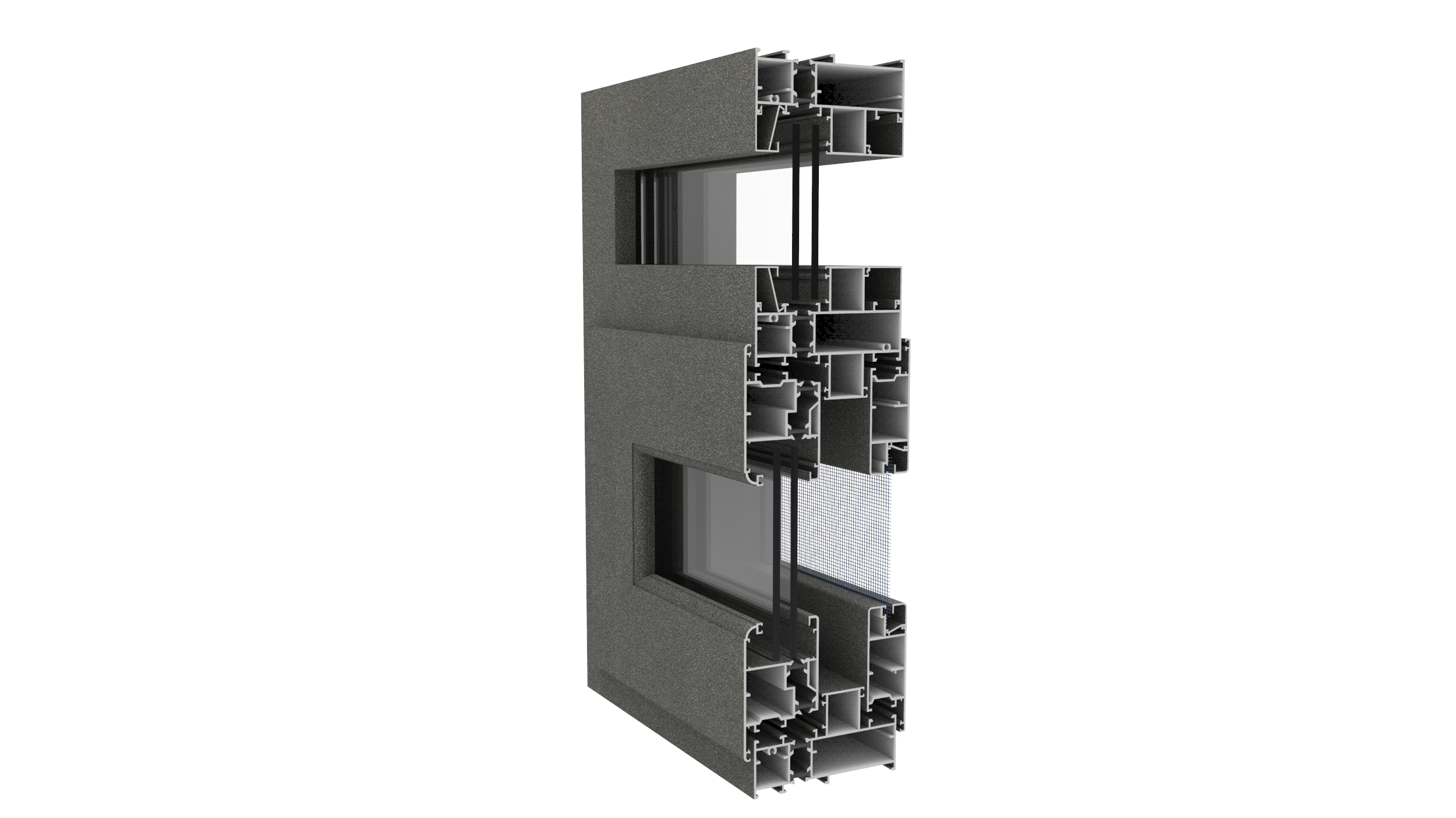 DZ105 Series Heat Insulation Casement Window Profile
