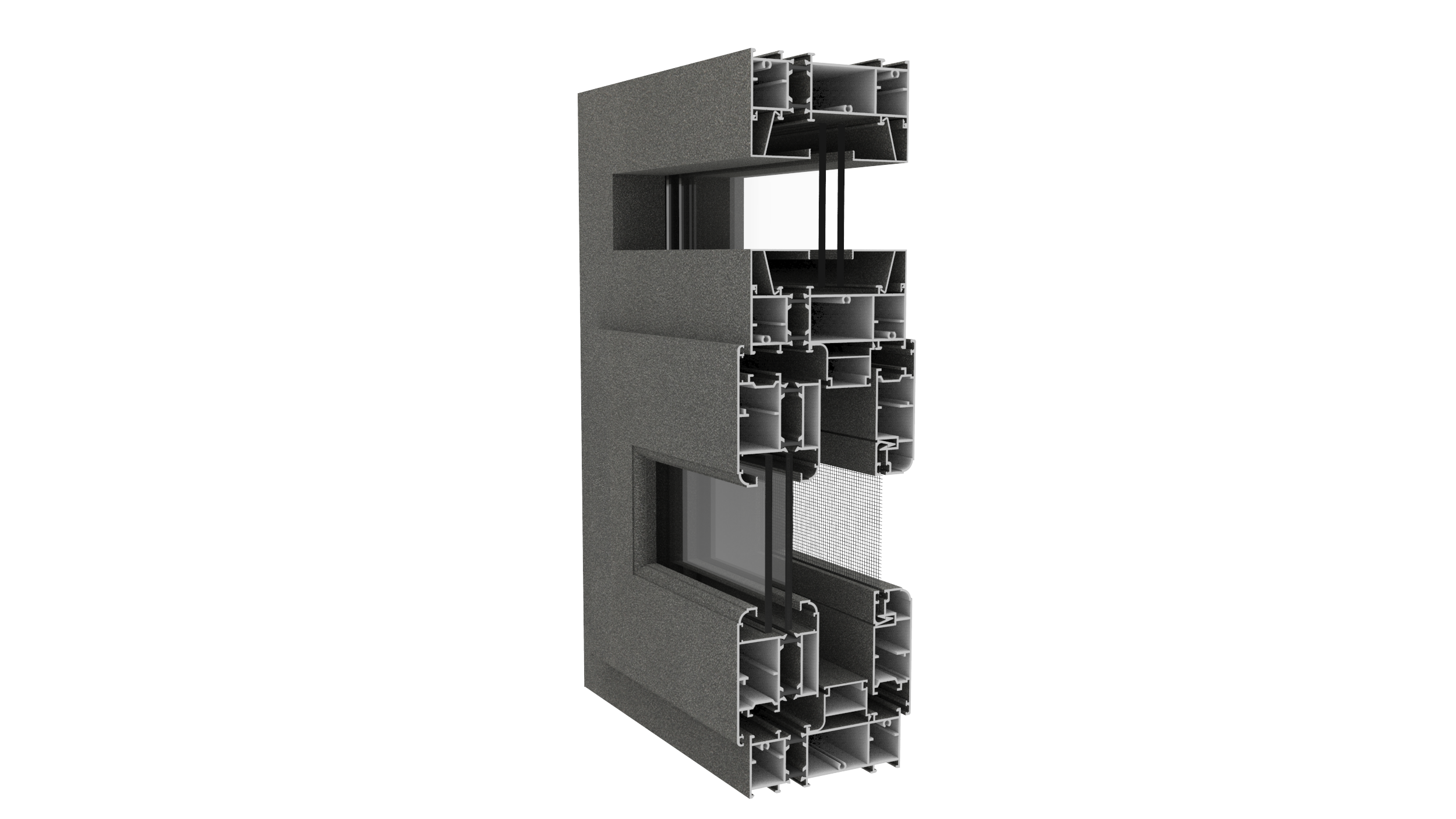DZ135A,DZ60A Series Thermal Insulation Casement Windoww Profile