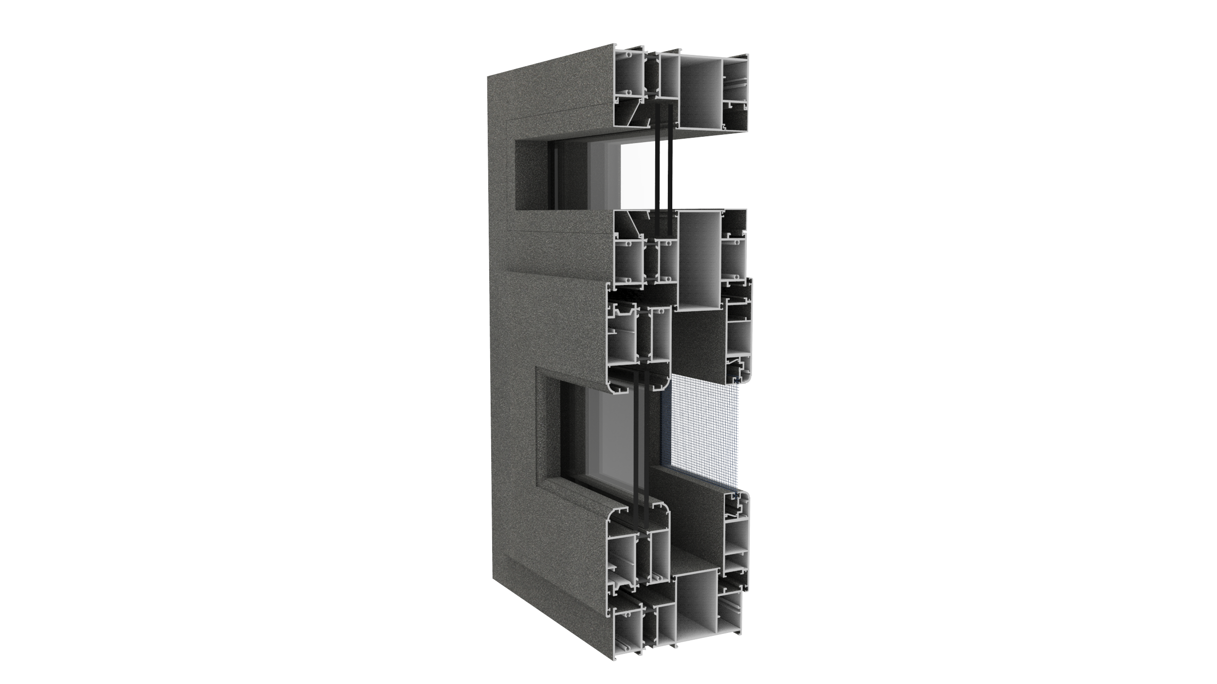 DZ142 Series Heat Insulation Casement Window Profile