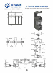AZ95 Series Thermal insulation Sliding Window Profile