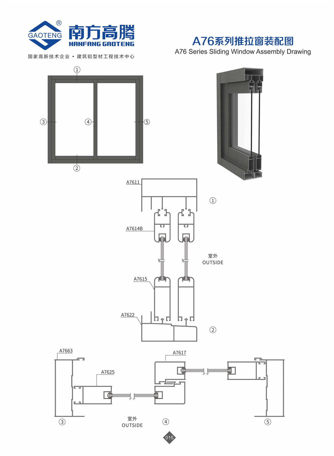 A76 Series Sliding Window Profile