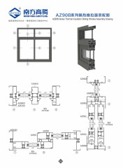AZ90B Series Thermal insulation Sliding Window Profile