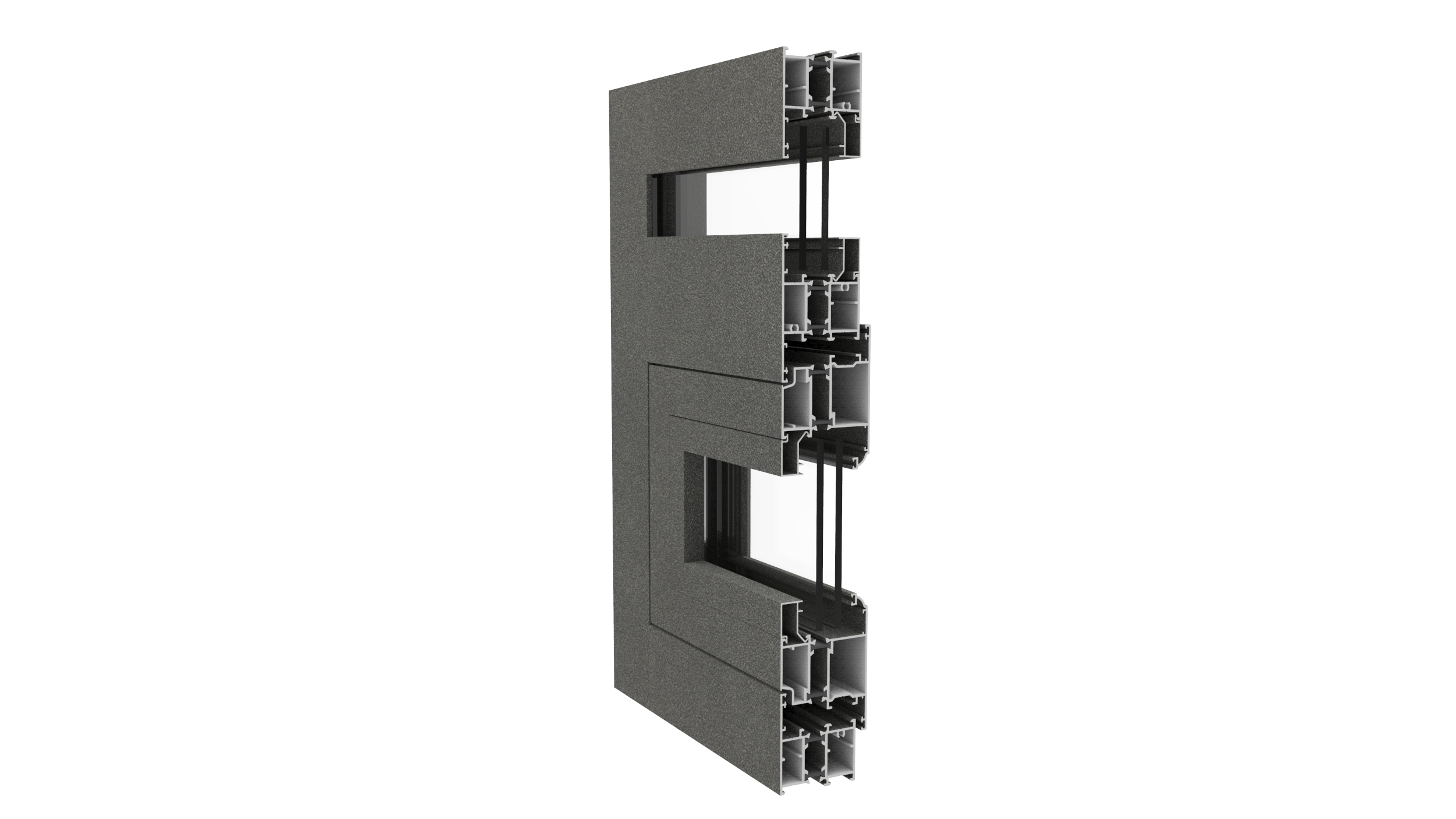 DZ55F Seres Thermal Insulated Casement Windows / Doors Profile