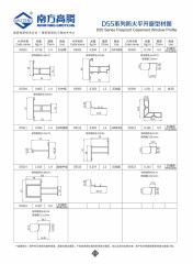 D55 Series Fireproof Casement Window Profile