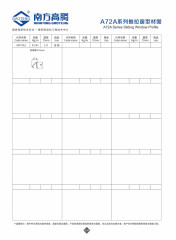 A72A Series Sliding Window Profile