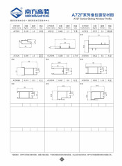 A72F Series Sliding Window Profile