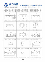 HDK135/HDK88 Series Sliding Door Profile