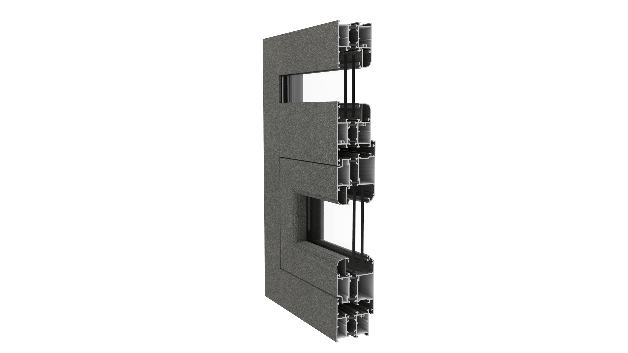 DZ55F Seres Thermal Insulated Casement Windows / Doors Profile