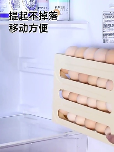 Porta Ovos Organizador Bandeja Geladeira Dispenser 4 Andares