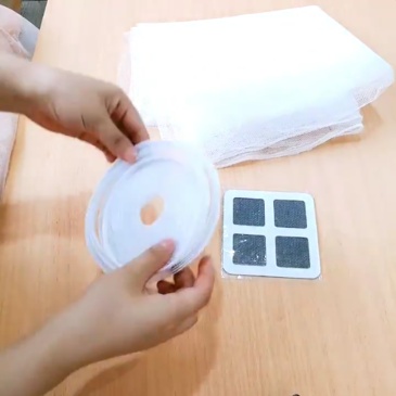 Tela Mosquiteira Janela Velcro Ajustável Anti Insetos