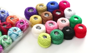 Kit Crochê Completo 16 Agulhas 16Linhas De Algodão Colorida