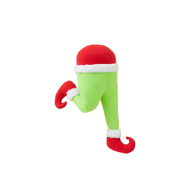 Papai Noel Perna Árvore De Natal Decoração Porta De Pelúcia De Elfo De Casa Ornamentos