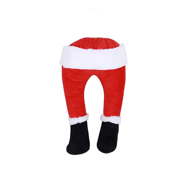Papai Noel Perna Árvore De Natal Decoração Porta De Pelúcia De Elfo De Casa Ornamentos