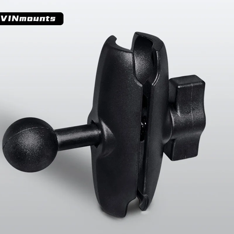 9cm Double Socket Arm with 1.6'' Stud for Motorcycle Portable Flexible for Indoor Outdoor Sport Desk Use Insert Mode