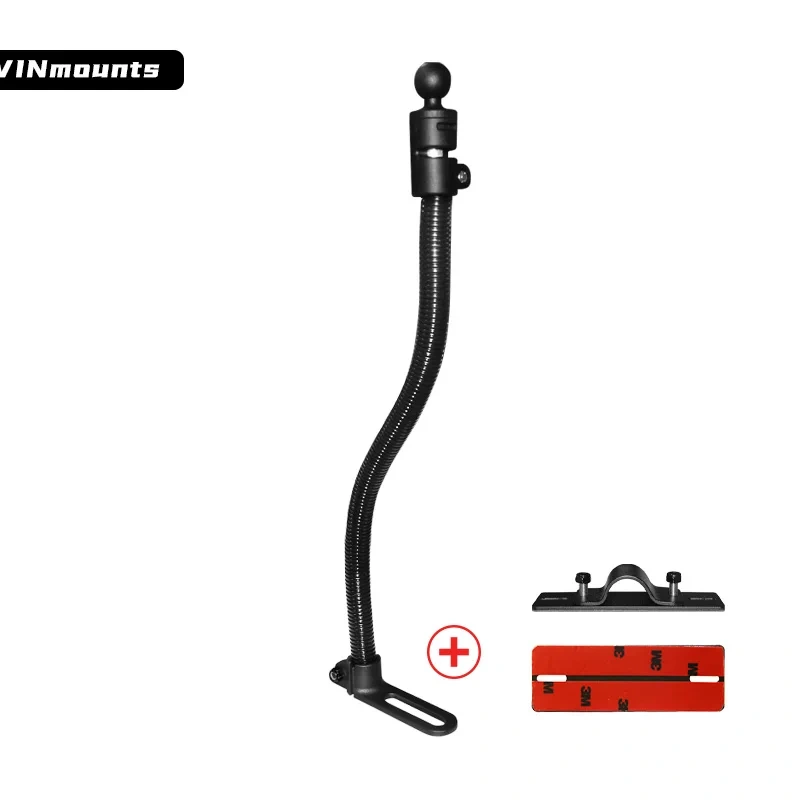 Vehicle Mount with 19" Rod and Composite Octagon Button and Socket Arm Compatible with RAM B Size 1" Ball VIN-B-ZG-50