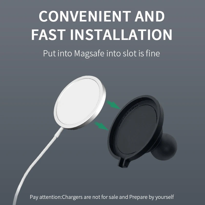 1" Wireless Charging Series Mobile Support Smartphone Holder Adjustable Flexible Mobile Phone Stand for IPhone VIN-SJ-CXWXC