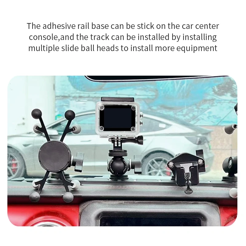 1 inch Ball Head Mount Adapter Aluminium alloy  For Go Pro Action Camera for RAM Mounts Motorcycle
