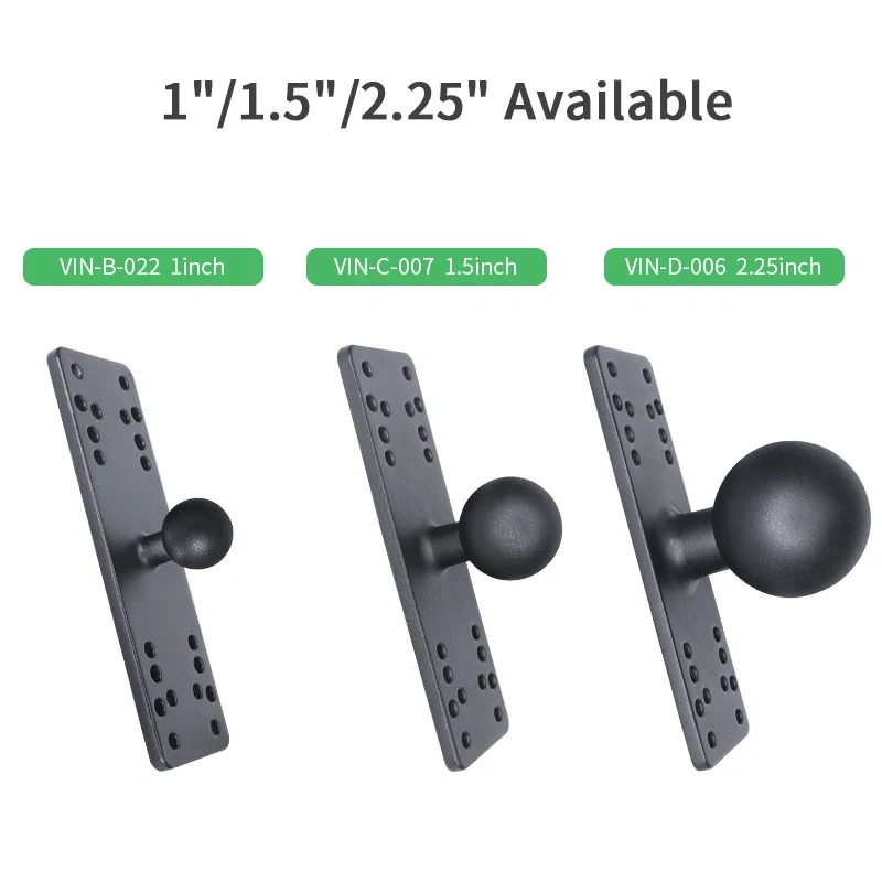 1'' Ball Fish Finder Mount Plate Aluminum Alloy Universal Marine Electronic Plate for  Fit for ram mounts VIN-B-022