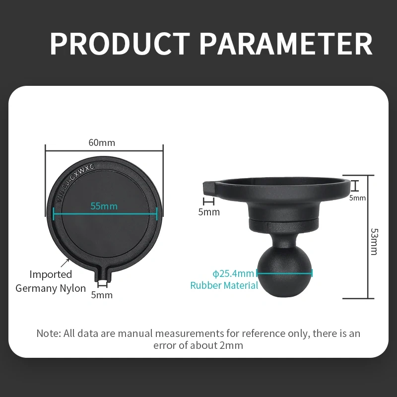 1" Wireless Charging Series Mobile Support Smartphone Holder Adjustable Flexible Mobile Phone Stand for IPhone VIN-SJ-CXWXC
