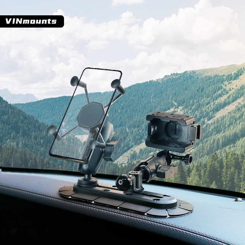 VIN mounts 1" Ball head Holder to T-bolt Converter Screw Head for Car Monitor Pad GPS Bracket Holder Ball Mount Base VIN-B-011