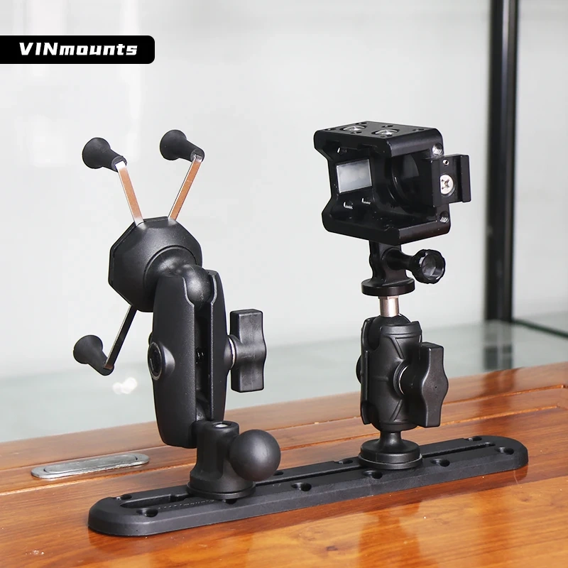 VIN mounts 1" Ball head Holder to T-bolt Converter Screw Head for Car Monitor Pad GPS Bracket Holder Ball Mount Base VIN-B-011
