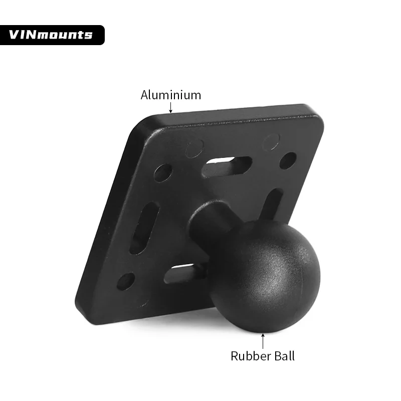 VINmounts 1'' Ball  with Aluminium Alloy Square plate reversse mount 25mm ball head for tablet holder for ram mounts  VIN-B-004