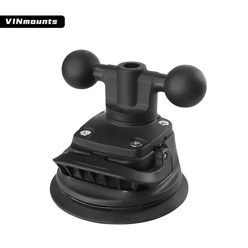 VINmounts 1" Dual Ball Twist Lock Suction Cup Base Window Mount For ram mounts/ Phones /Action Camera Accessory