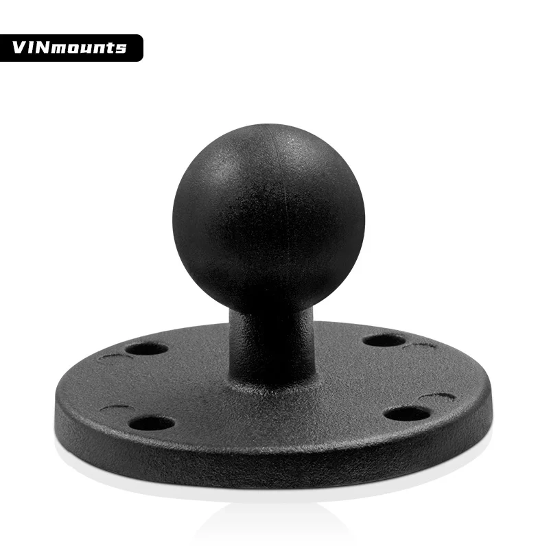 VINmounts 1'' rubber Ball Adapter 4-hole 1.29 "x 1.29"  round ball head mounting base for ram mounts  VIN-B-013