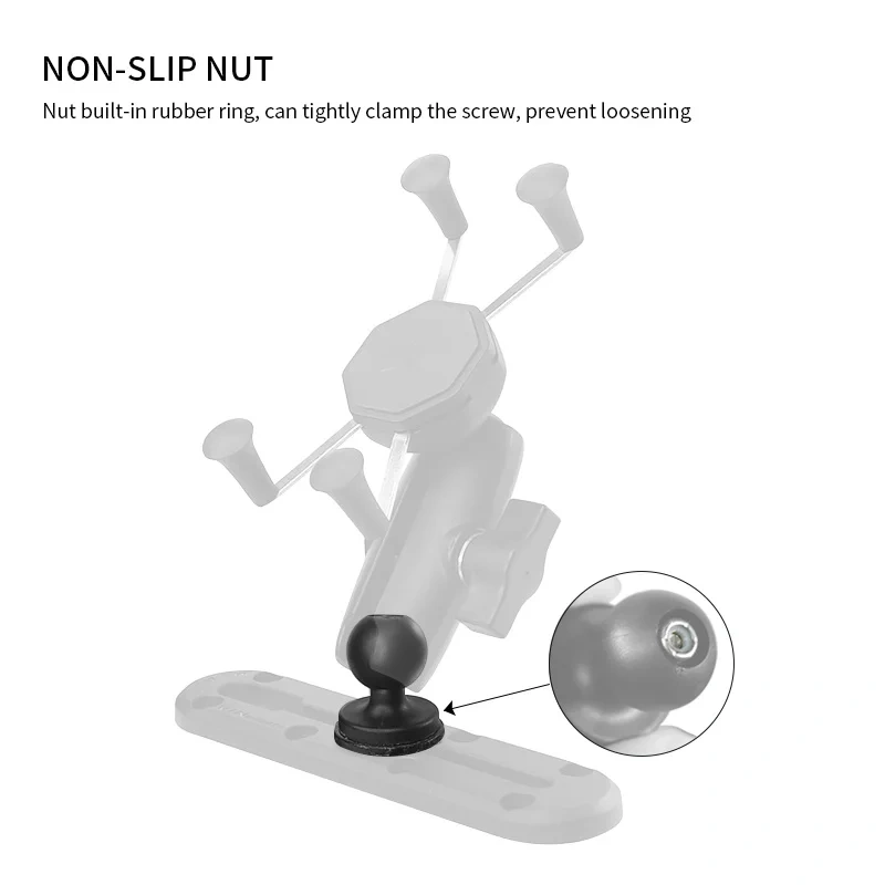 VIN mounts 1" Ball head Holder to T-bolt Converter Screw Head for Car Monitor Pad GPS Bracket Holder Ball Mount Base VIN-B-011
