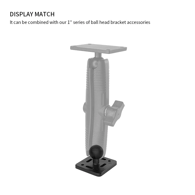 VINmounts 1'' Ball  with Aluminium Alloy Square plate reversse mount 25mm ball head for tablet holder for ram mounts  VIN-B-004