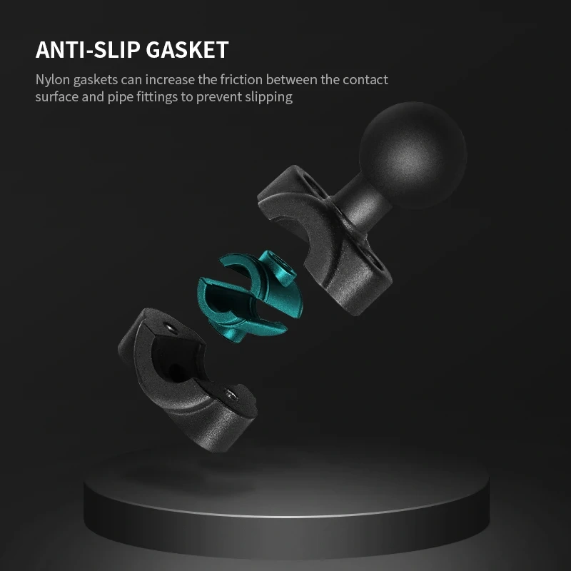 Small Rail Mount Base with 1'' Ball for Motorcycle Action Camera/Phone holder Compatible with RAM mounts VIN-B-020