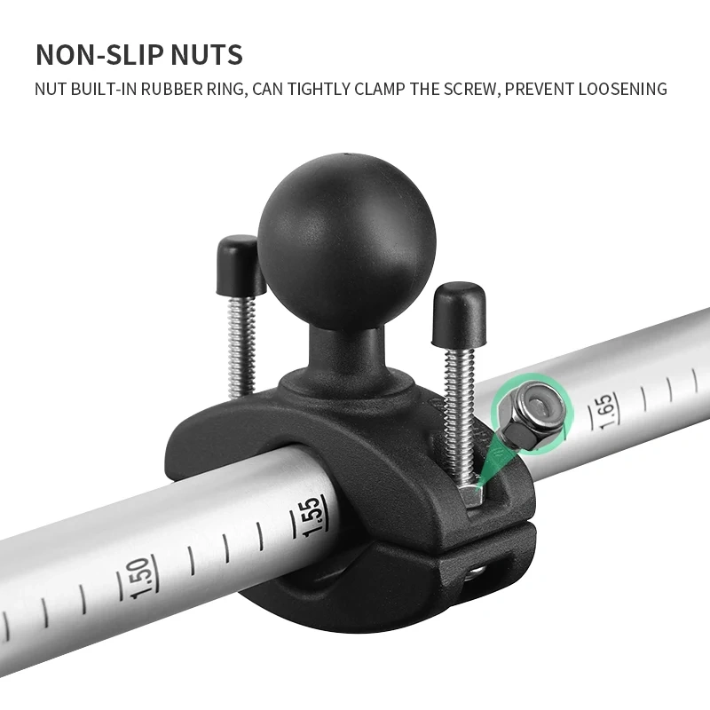 VINmounts 1.5 inch rubber ball base torque pipe clamp for forklift/GPS/Pipe/Truck mount VIN-CD-GZDJ4(1.5")