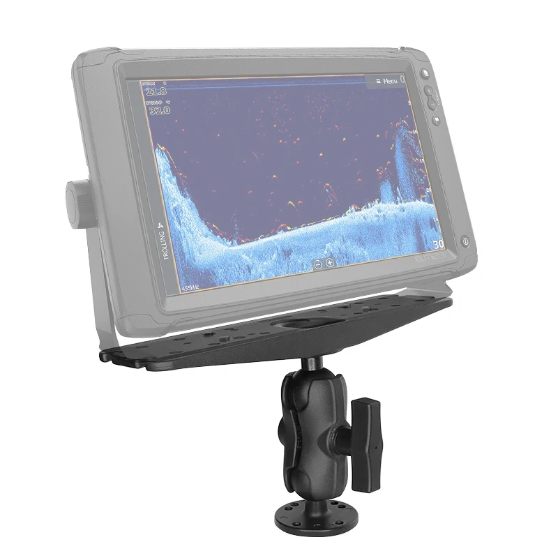 Rectangular 3x11 inch Marine Plate with 1.5 inch Ball for lowrance/simrad/sonar/furuno/GPS fish finder VIN-CD-TYQ6-1.5"