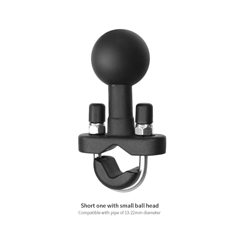 0.5" to 1.25" U-Bolt Motorcycle Handlebar Bike Rail Rod Mount Base 1.5 Inch Ball for Sport Camera Smartphone VIN-BC-1U-1.5