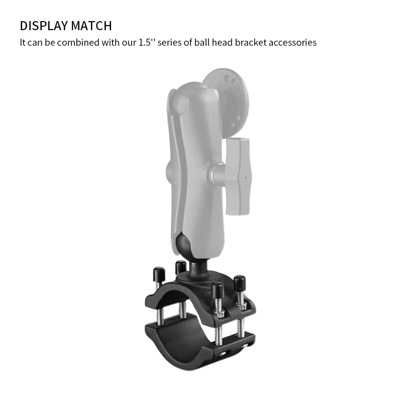 Rail Clamp Ball Base for 2''-2.5'' Rail w/C Size 1.5 Inch Ball for industrial tablet PC holder VIN-CD-GJDZ5(1.5")