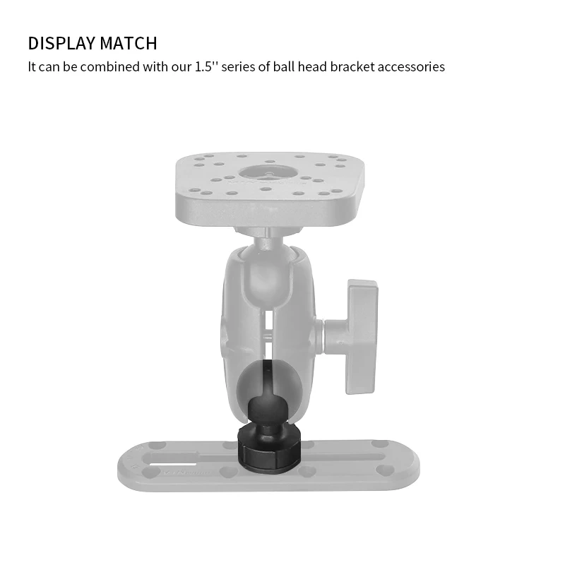 VIN Mounts Track Ball T-Bolt Track Adapter with 1.5" Ball compatible with ram mounts VIN-C-008