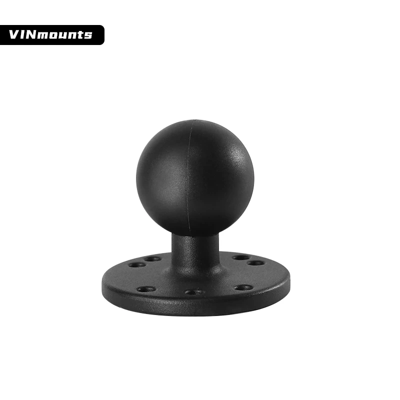 1.5 inch Ball head to Round Mounting Base Holder Aluminum Base Coated with Rubber Ball Head for Pads Camera Computer Bracket