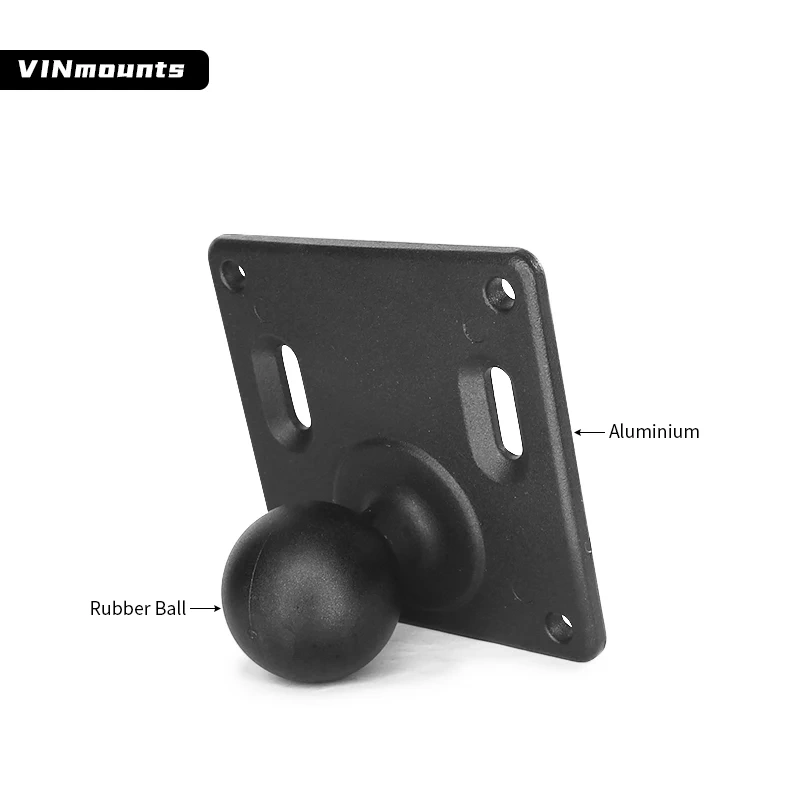 VESA Mount Adapter Plate with 1.5" Ball for Double Socket Arm /Fish Finder Holder Mount GPS/Tablet Holder 1.5'' VIN-C-004